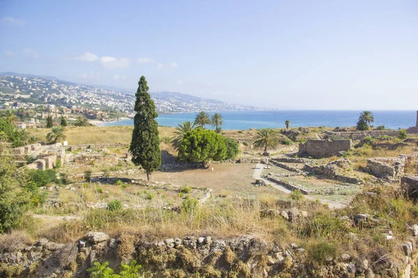 Beautiful View Ancient Voice Byblos Also Known Jubayl Jebeil Lebanon — Fotografia de Stock