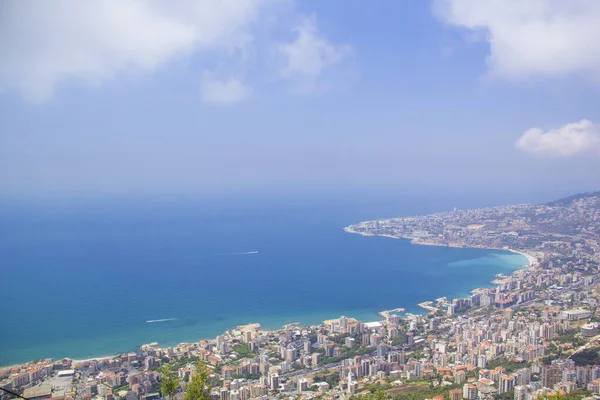 Beautiful View Funicular Resort Town Jounieh Mount Harisa Lebanon — ストック写真