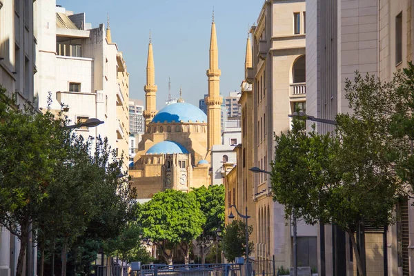 Beautiful View Mohammad Amin Mosque Downtown Beirut Lebanon — стоковое фото