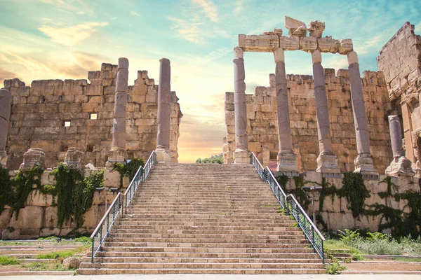 Beautiful View Baalbek Roman Ruins Baalbek Lebanon — Fotografia de Stock