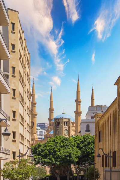 Beautiful View Mohammad Amin Mosque Downtown Beirut Lebanon — Stock fotografie