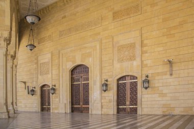 Beautiful view from the terrace of the Muhammad Al-Amin Mosque to the center of Beirut, Lebanon