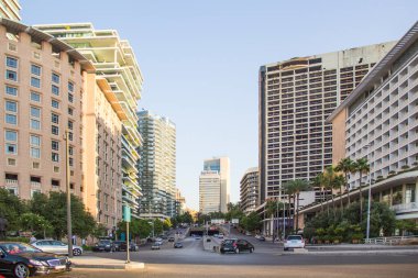 Beautiful view of Zaitunay Bay in Beirut, Lebanon