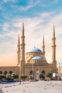 Beautiful view of Mohammad Al-Amin Mosque and Downtown Beirut, Lebanon