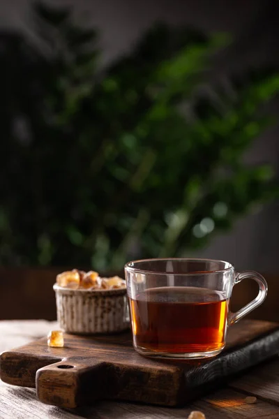 Чашка Горячего Чая Леденцами — стоковое фото