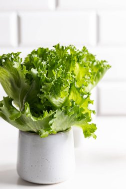 Fincanda taze salata.