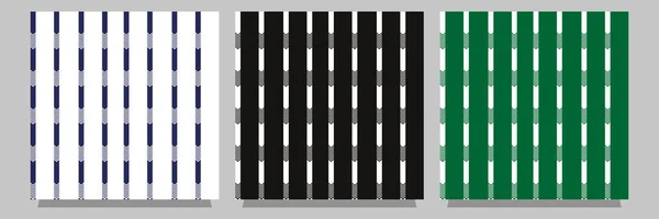 Collection Striped Seamless Geometric Patterns Prada Geometric Print Pattern — Vector de stock