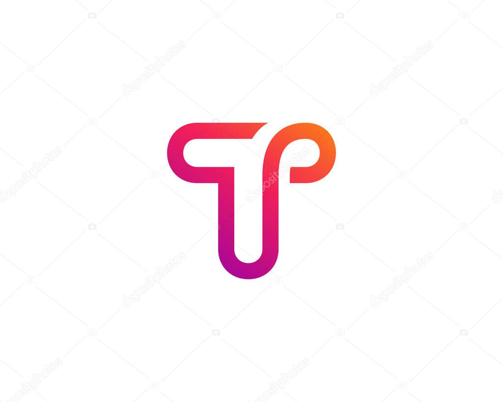 Letter T logo icon design template elements