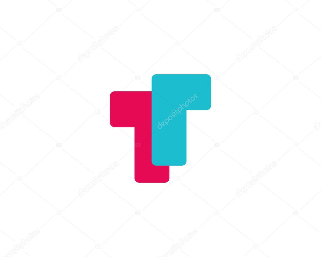 Letter T logo icon design template elements