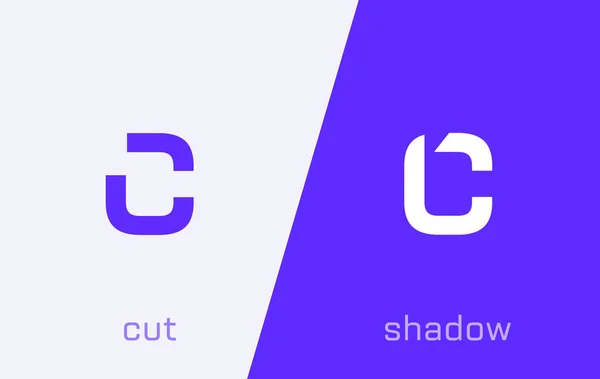 文字のセットC最小ロゴアイコンデザインテンプレート要素 — ストックベクタ