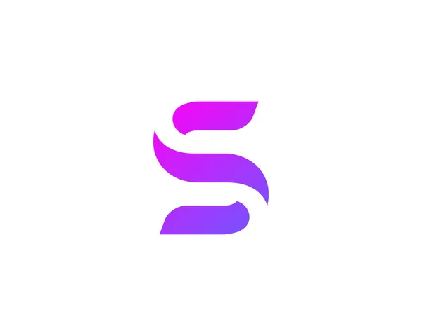 Letra Número Elementos Modelo Ícone Logotipo — Vetor de Stock