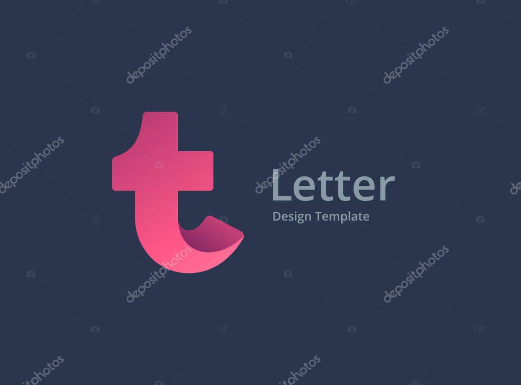 Letter T logo icon design template elements