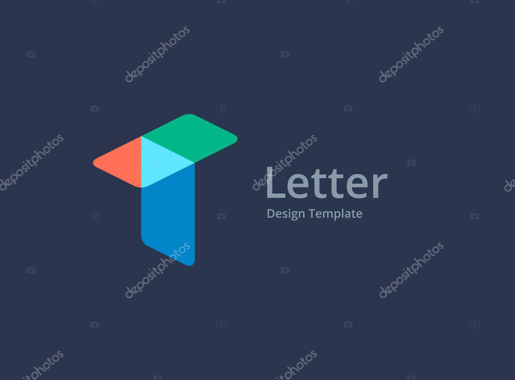Letter T logo icon design template elements