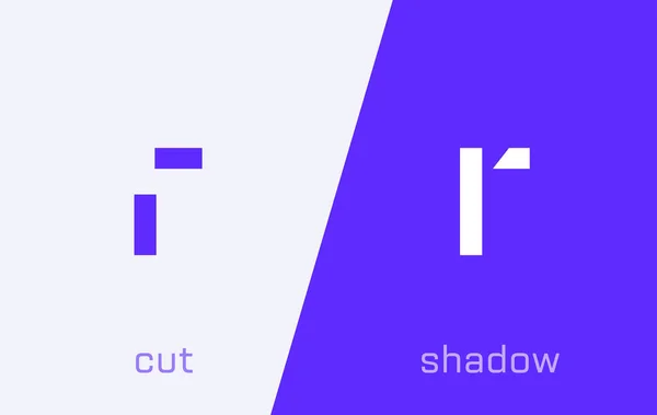 文字のセットR最小ロゴアイコンデザインテンプレート要素 — ストックベクタ