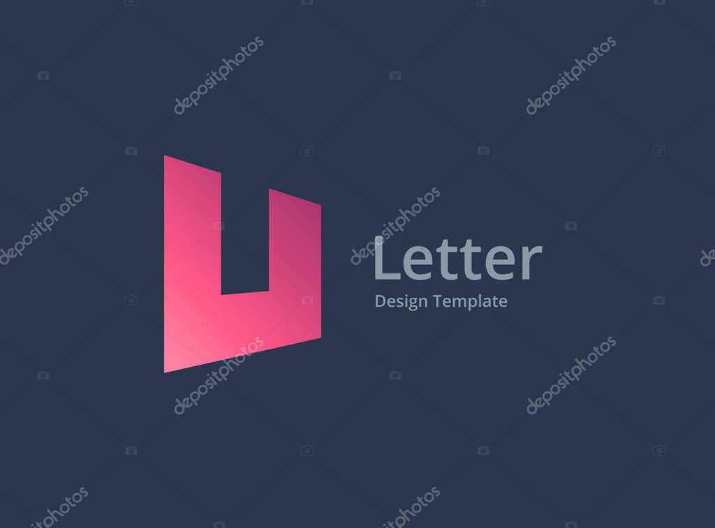 Letter U logo icon design template elements