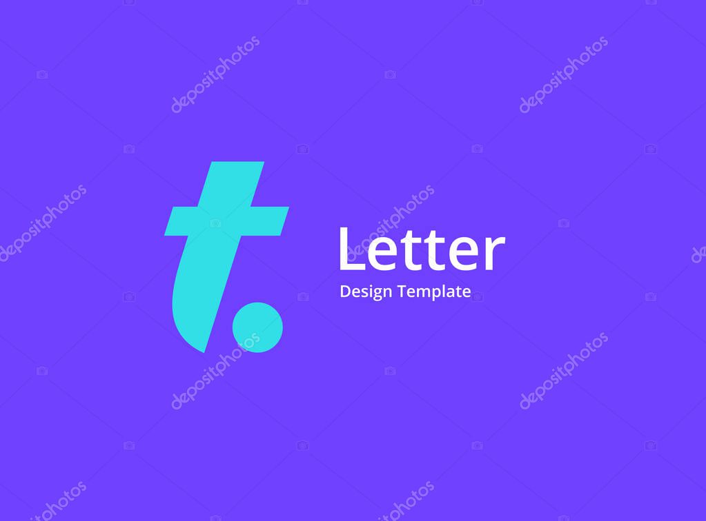 Letter T logo icon design template elements