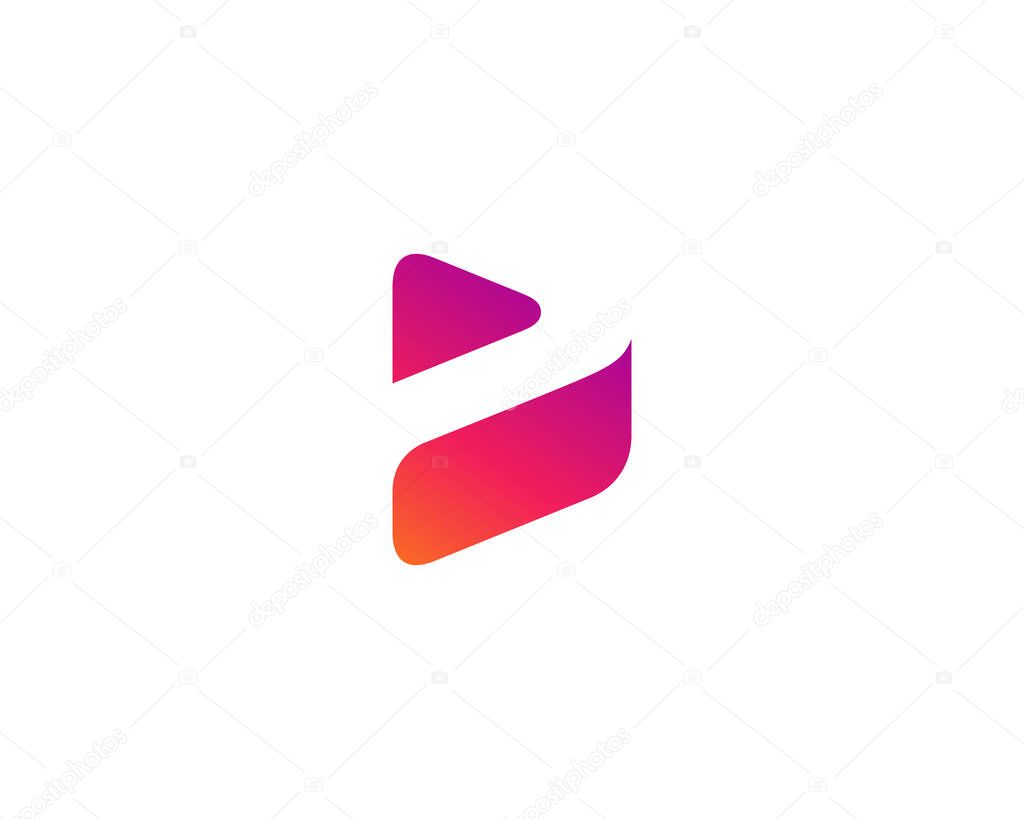 Abstract business logo icon design template with arrow