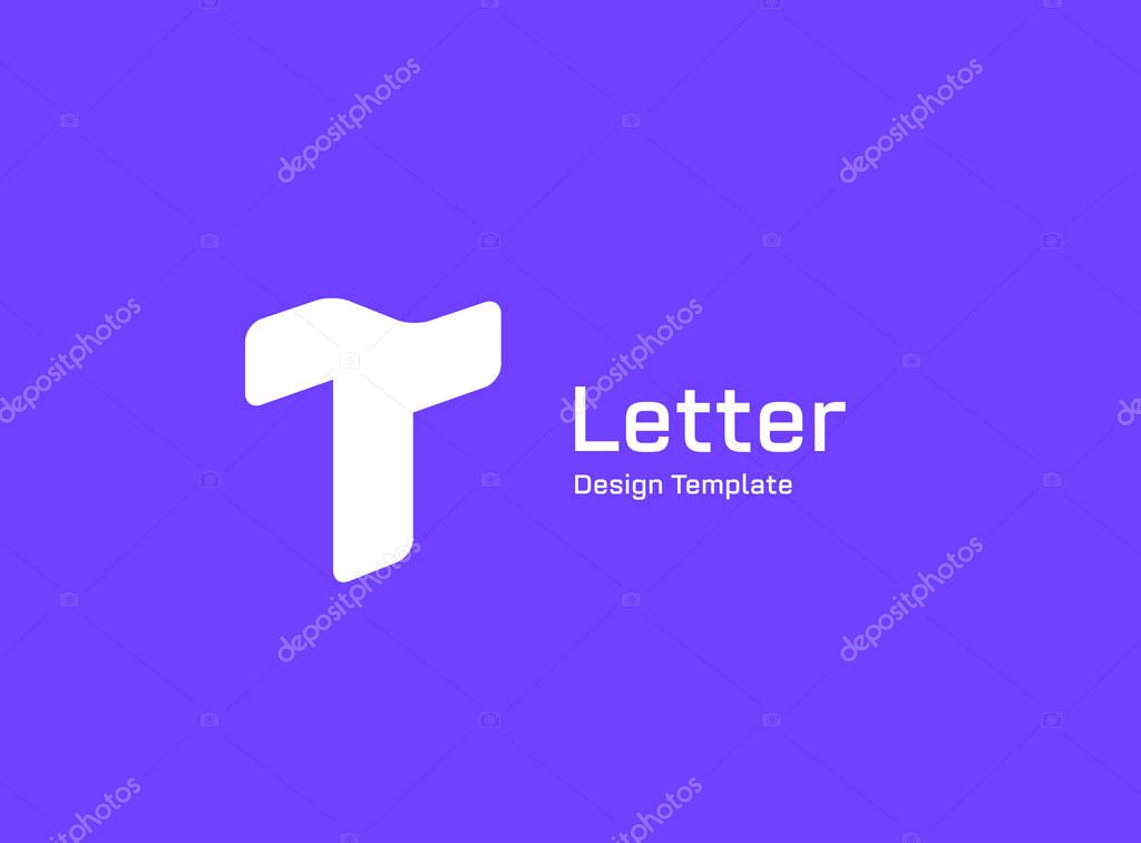 Letter T logo icon design template elements