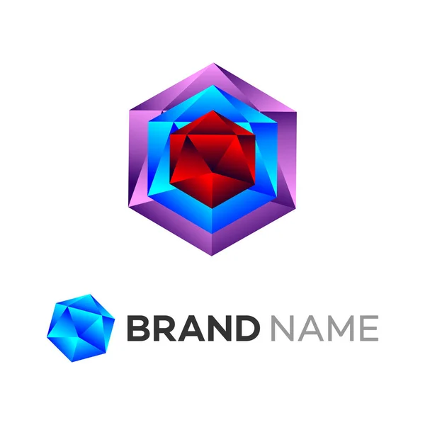 Elmas kalkanın ve kraliyet tacının çizimi. Şirket logosu tasarımı