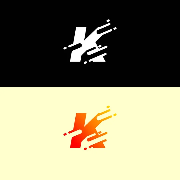 Abstrakte Design Vorlage Für Das Alphabet Logo Dynamischer Vektor Ungewöhnliche — Stockvektor