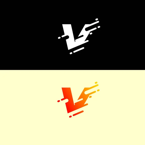 Abstracte Alfabet Logo Ontwerp Template Dynamische Vector Ongewoon Lettertype Snelvuur — Stockvector