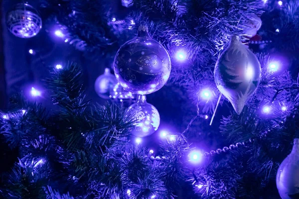 Nice Christmas Blue Light Background — Stock Photo, Image