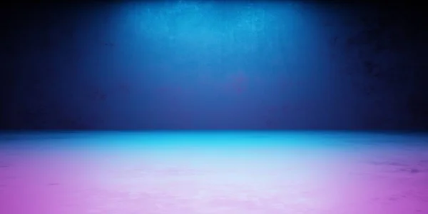 Рендеринг Фиолетового Синего Абстрактного Геометрического Фона Сцена Рекламы Технологии Витрины — стоковое фото