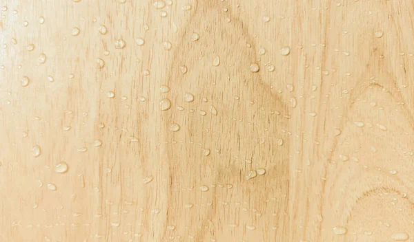 背景デザインのための木のテクスチャ自然パターン水滴と美しい茶色の明るいベージュ色 ショーケース バナー 化粧品 夏のシーン 製品表示 — ストック写真