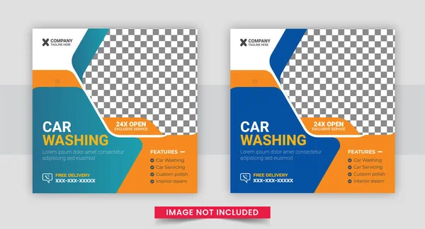 Car Rental Promotion Social Media Post Web Banner Template — Διανυσματικό Αρχείο