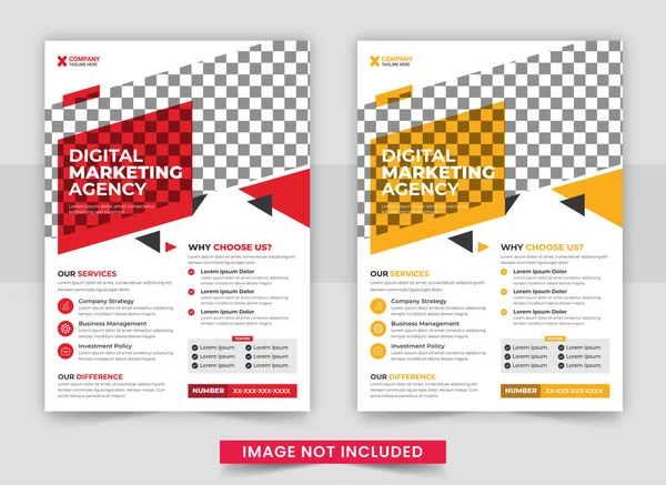 Digital Marketing Corporate Flyer Template Design Creative Flyer Design Template — Stockvector