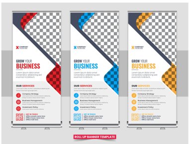 Yaratıcı iş ajansı pankart tasarımı ya da pankart şablonu