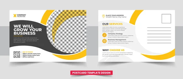 Şirket kartpostal şablon tasarımı