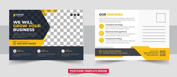 Şirket kartpostal şablon tasarımı