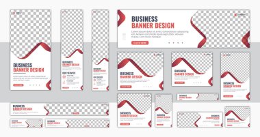 Soyut afiş tasarımı ağ şablonu seti, Yatay başlık web pankartı. Web sitesi tasarımı için modern kapak başlığı arka planı, Sosyal Medya Kapak reklamları, broşür, davetiye kartı tasarımı.