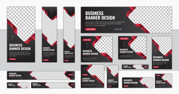 Soyut afiş tasarımı ağ şablonu seti, Yatay başlık web pankartı. Web sitesi tasarımı için modern kapak başlığı arka planı, Sosyal Medya kapağı reklam pankartı tasarımı