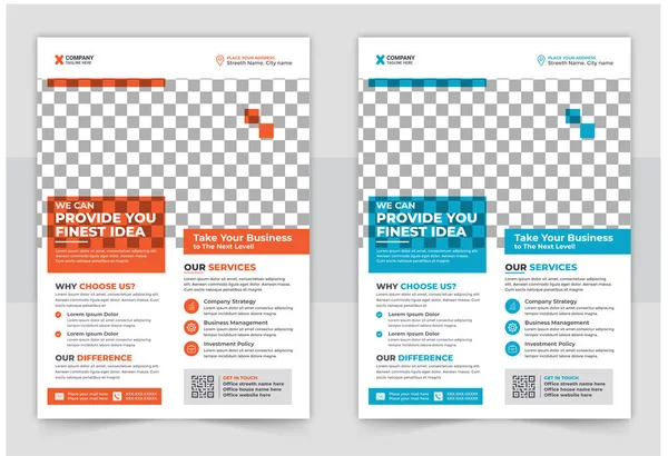 Creatieve Corporate Business Flyer Brochure Sjabloon Ontwerp Abstracte Business Flyer — Stockvector