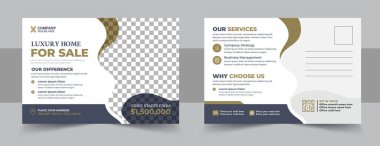 Şirket gayrimenkul şablon tasarımı, Modern & Zarif Ev Satışı Şablonu.