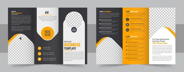 Corporate Business Trifold Brochure Template Creative Professional Tri Fold Brochure — Stockový vektor