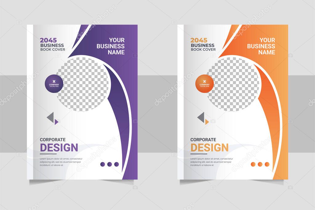 Annual report brochure flyer design, Leaflet presentation, book cover templates, layout in A4 size