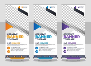 Basit asgari kurumsal bayrak şablonu