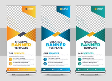 Basit asgari kurumsal bayrak şablonu