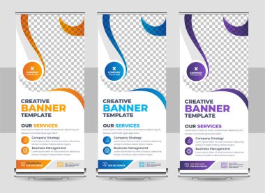 Basit asgari kurumsal bayrak şablonu