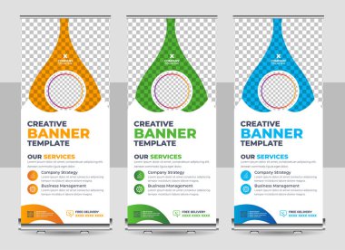 Basit asgari kurumsal bayrak şablonu