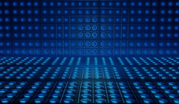 Blue Neon Light Background Rendering — Photo
