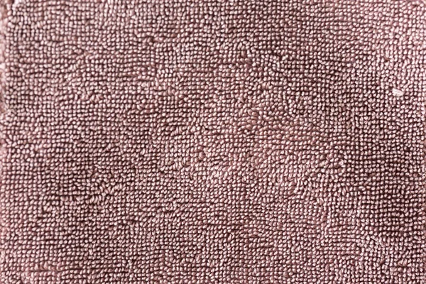 Close View Brown Terry Cloth Fabric Showing Fluffy Quality Fabric — стоковое фото