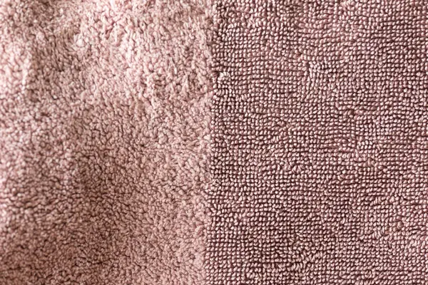 Close View Brown Terry Cloth Fabric Showing Fluffy Quality Fabric — Photo
