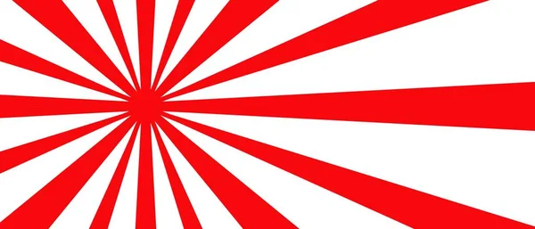 Radyal çizgili dizaynlı kırmızı ve beyaz renkli yıldız patlaması ya da güneş patlaması arkaplan deseni. Japonya tarzı arkaplan tasarımı.