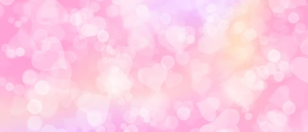 ソフトピンク愛の背景ハートバレンタイン抽象的なパターン — ストック写真