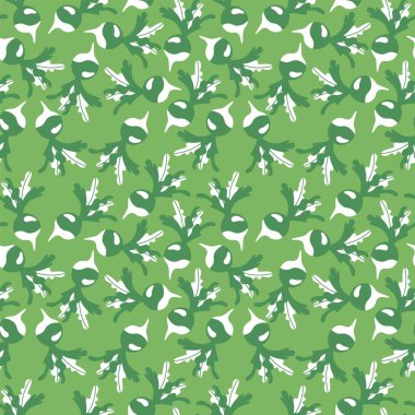 Yeşil kök sebzeler kusursuz desenli vektör çizimi