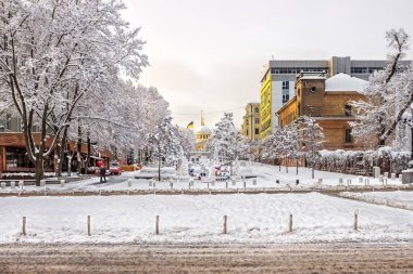 Yavornitskogo Caddesi, parkın adı T.G. Shevchenko, Dnipro, Ukrayna 